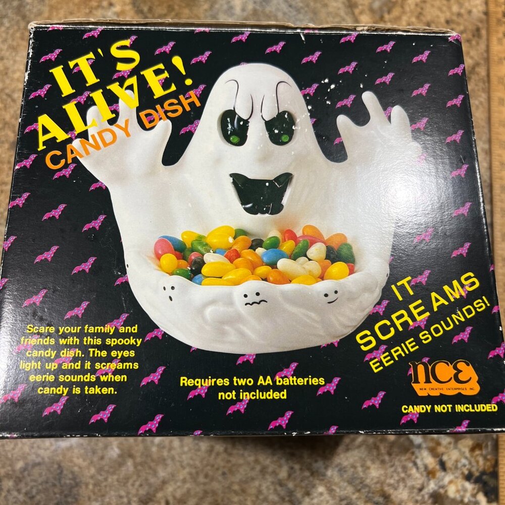 It's Alive vintage 1992 scary ghost candy dish * No lights or sounds*